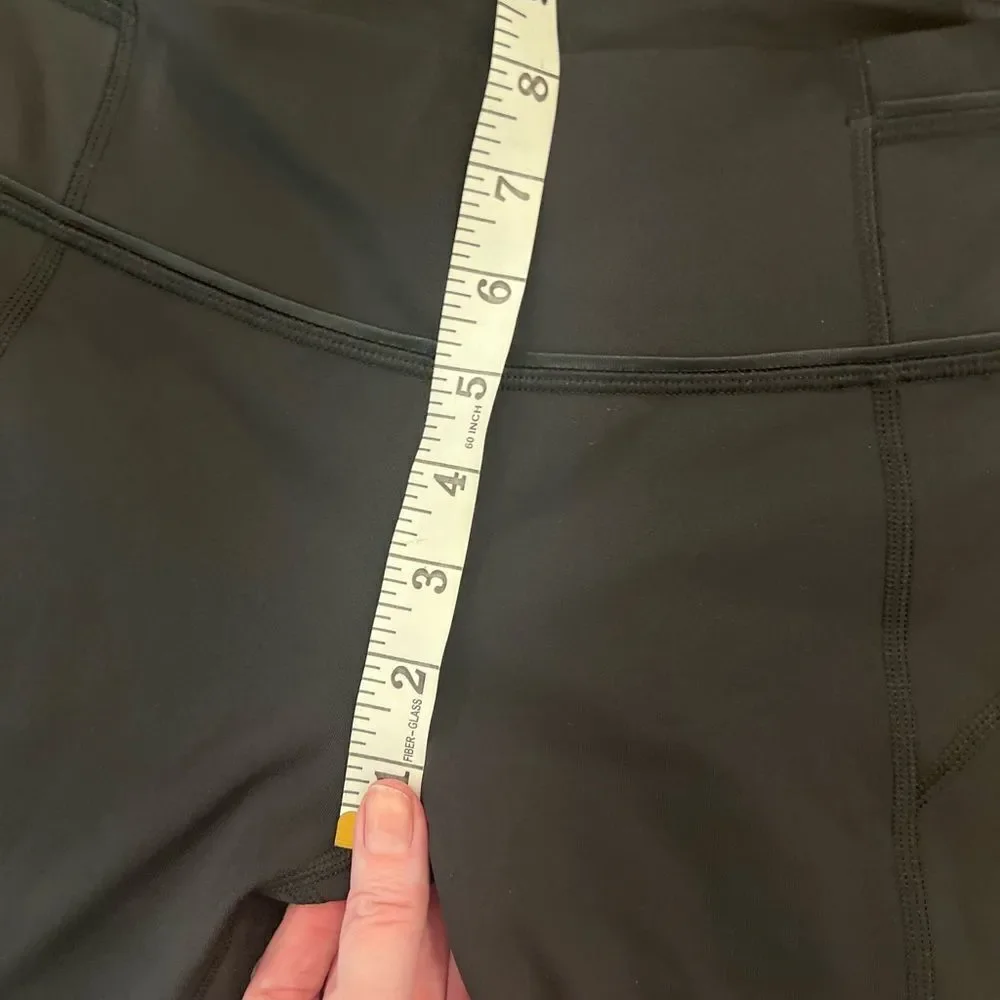Lululemon Pace Queen Tight 7/8 Length Size 4 Black Reflective Full On Luxtreme - Picture 5 of 15